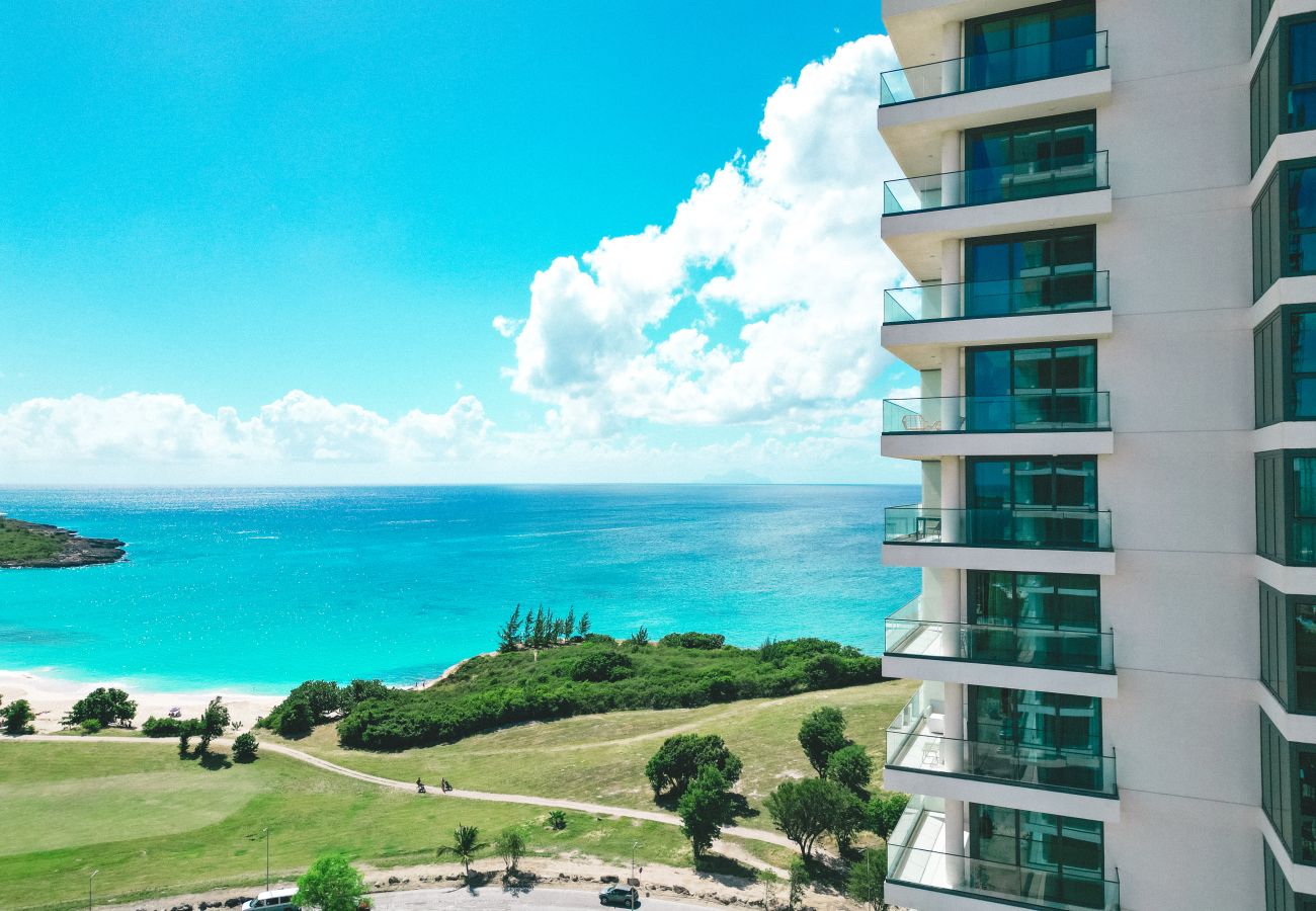 Appartement à Cupecoy - B1901 Sub-penthouse high ceiling ocean view