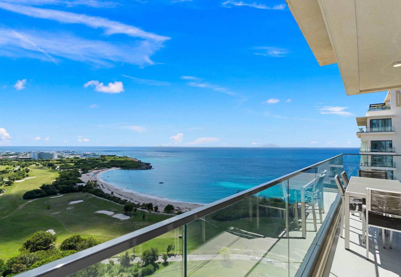 Apartment in Cupecoy - B1901 Sub-penthouse high ceiling ocean view