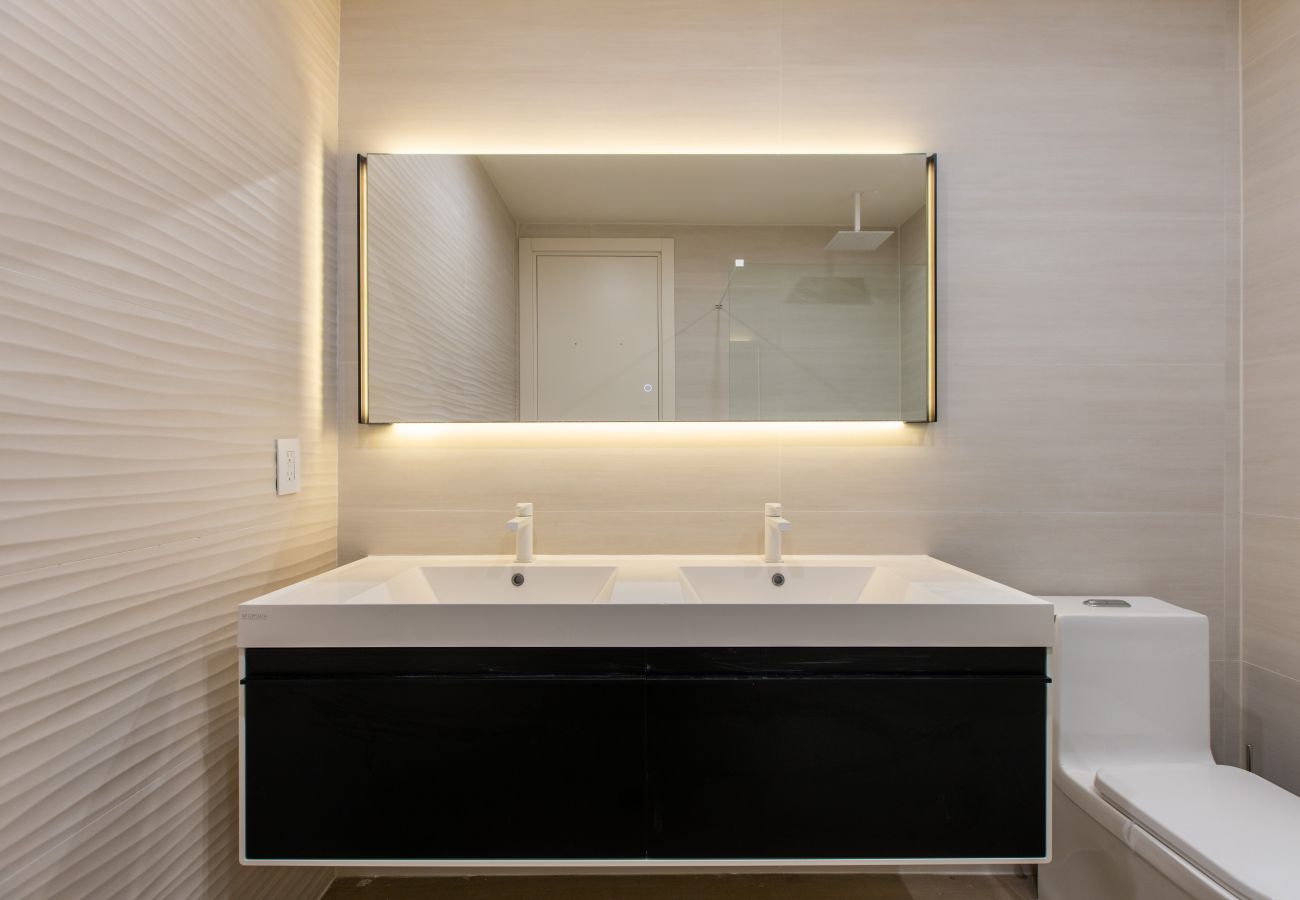 A modern bathroom